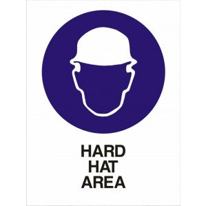 A signsofsafety Safety Sign with a white background and a purple circle containing a white silhouette of a person wearing a hard hat, captioned with 