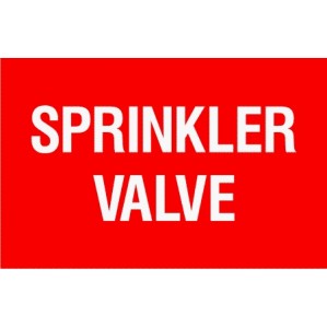 EM80 Signs of Safety Sprinkler Valve Signs