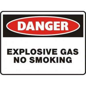 PR29 Signs of Safety Danger Explosive Gas No Smoking Sign